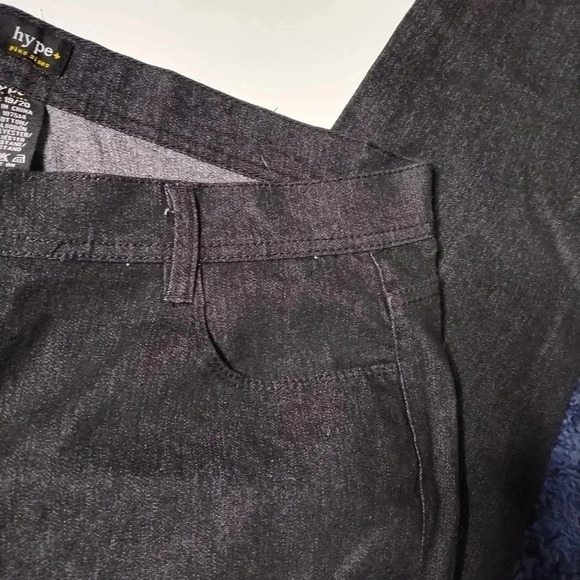 Hype Plus Size ladies black denim jeans size 19/20 Stretchy - Picture 1 of 7